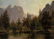 Albert Bierstadt Cathedral Rocks, Yosemite Valley oil painting